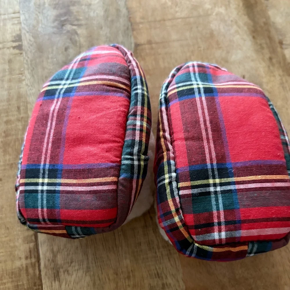 Tartan Baby Booties